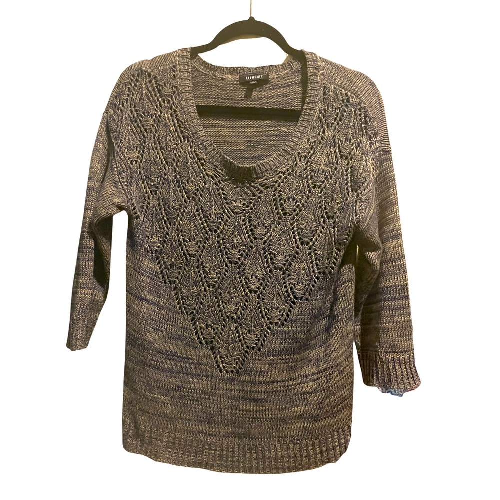 Elementz Grey sweater cowl neck